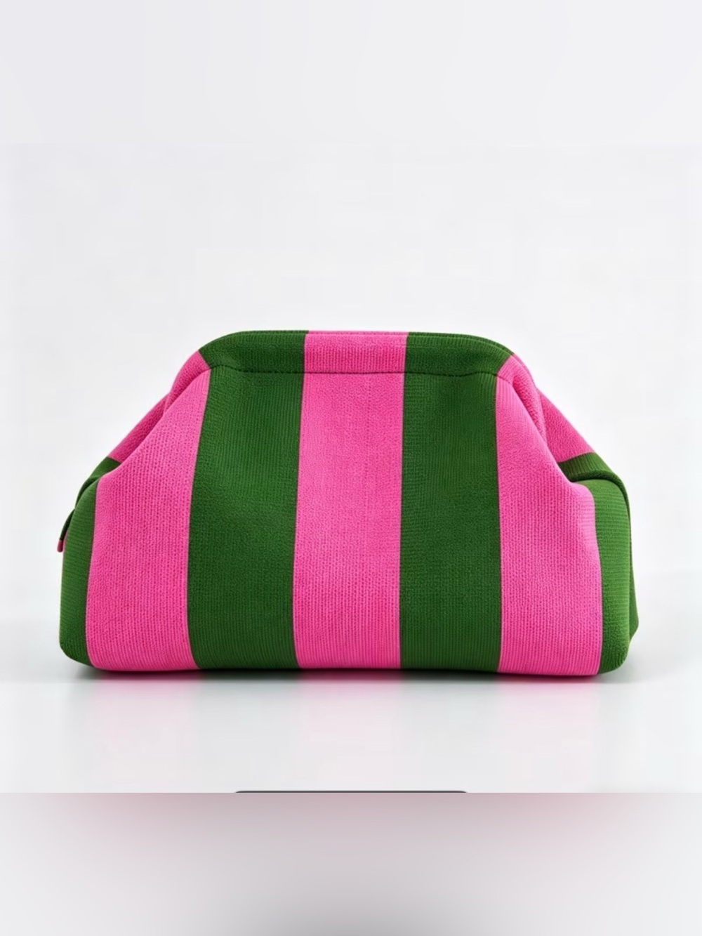 Striped Pink and Green Women’s Pouch